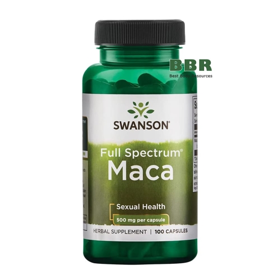 Maca 500mg 100 Caps, Swanson фото