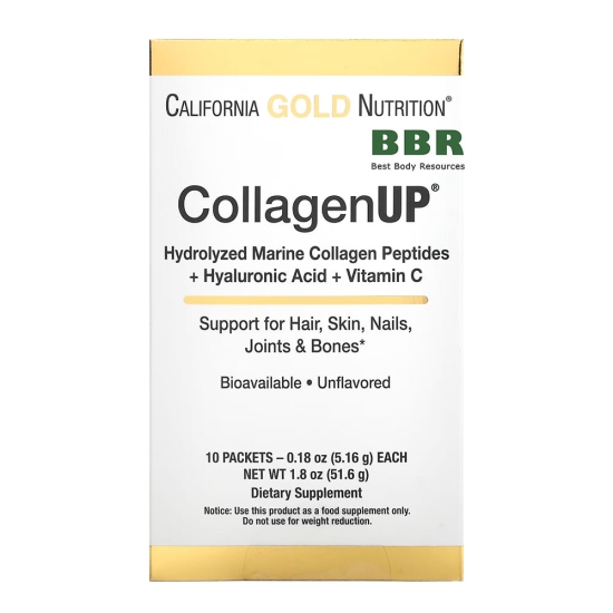 CollagenUP 10 Packets 51.6g, California GOLD Nutrition фото