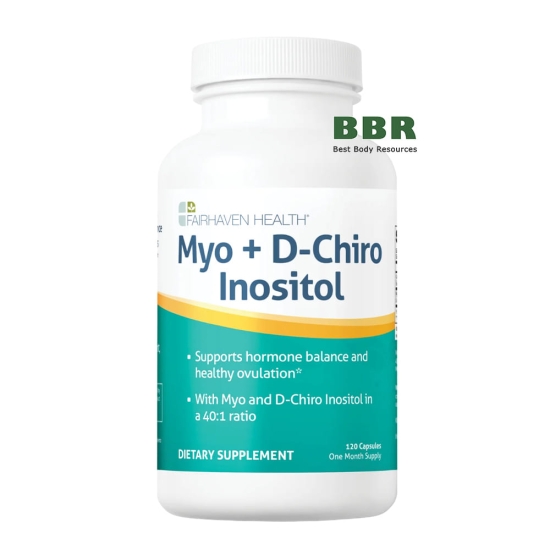 Myo D-Chiro Inositol 120 Caps, Fairhaven Health фото