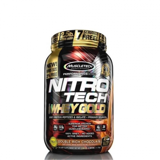 Nitro Tech Whey Gold 1kg, MuscleTech фото
