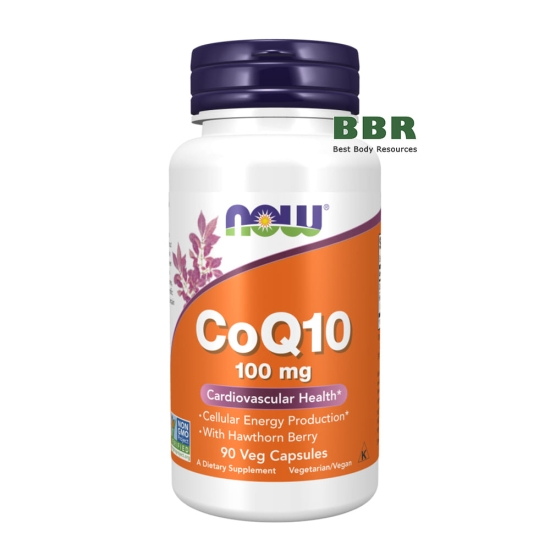 CoQ10 100mg with Hawthorn Berry 90 Veg Caps, NOW Foods фото