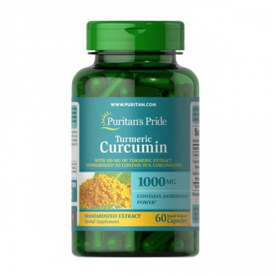 Turmeric Curcumin 1000mg 60 Caps, Puritans Pride (Caps) картинка Turmeric Curcumin 1000mg 60 Caps, Puritans Pride (Caps) фото
