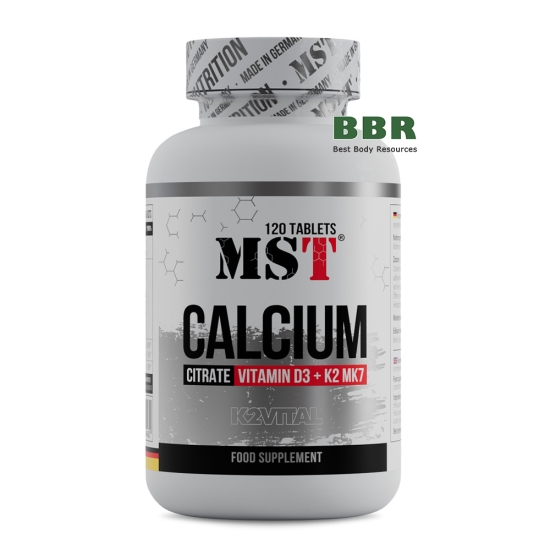 Calcium Citrate Vitamin D3 K2 MK7 120 Tabs, MST картинка Calcium Citrate Vitamin D3 K2 MK7 120 Tabs, MST фото