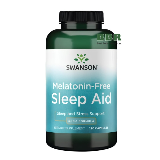 Sleep Aid Melatonin-Free 120 Caps, Swanson фото