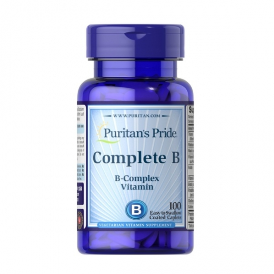 Complete B-Complex Vitamin 100 Tabs, Puritans Pride картинка Complete B-Complex Vitamin 100 Tabs, Puritans Pride фото