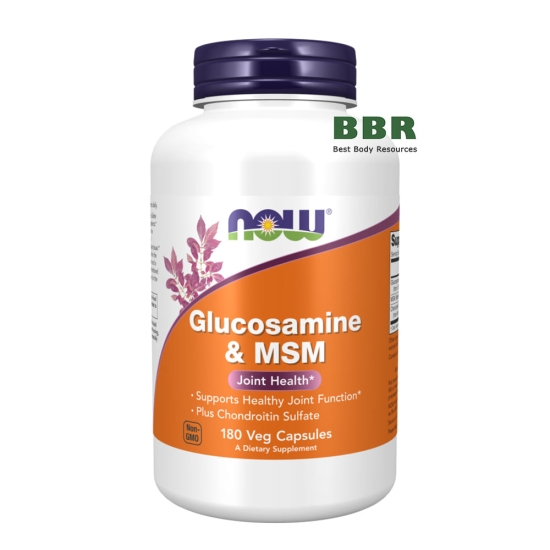 Glucosamine & MSM 180 Veg Caps, NOW Foods фото