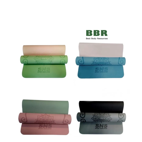 Коврик для фитнеса и йоги с рисунком 0.6мм, SNS фото