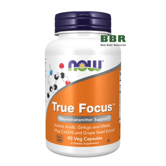 True Focus Neurotransmitter Support 90 Veg Caps, NOW Foods фото