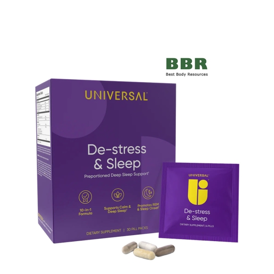 De-Stress and Sleep 30 Pill Packs, Universal Nutrition фото