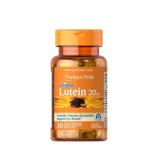 Lutein 20mg with Zeaxanthin 30 Softgels, Puritans Pride фото