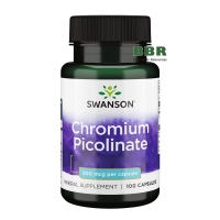Chromium Picolinate 200mcg 100 Caps, Swanson