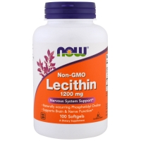 Lecithin 1200mg 100 Softgels, NOW Foods