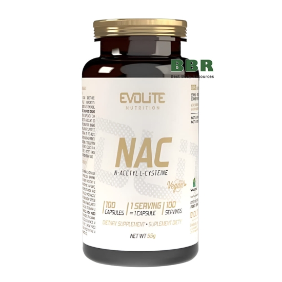 NAC N-Acetyl L-Cysteine 300mg 100 Caps, Evolite фото