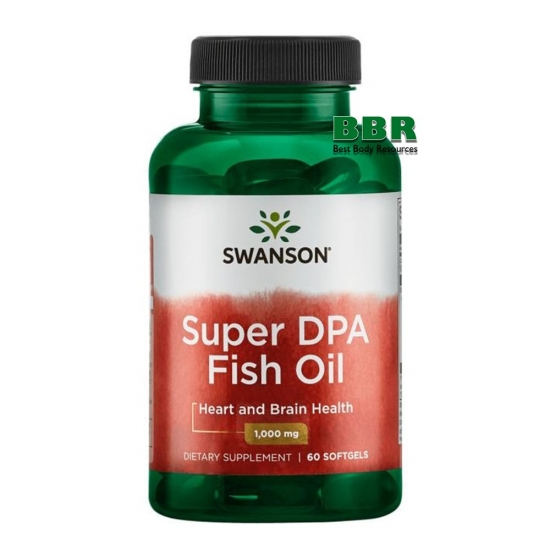 Super PDA Fish Oil 60 Softgels, Swanson (Softgels ) фото
