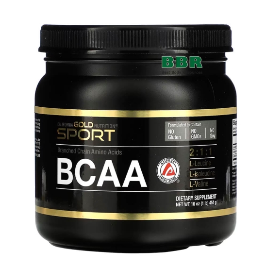 BCAA 90 Servings 454g, California GOLD Nutrition фото