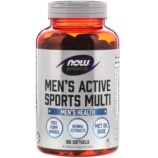 Mens Extreme Sport Multi 180 Softgels, NOW Foods картинка Mens Extreme Sport Multi 180 Softgels, NOW Foods фото
