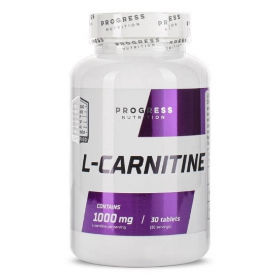L-Carnitine 1000mg 30 Tabs, Progress Nutrition фото