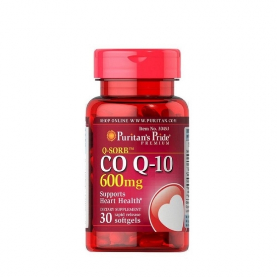 Q-SORB Co Q10 600mg 30 Softgels, Puritans Pride картинка Q-SORB Co Q10 600mg 30 Softgels, Puritans Pride фото