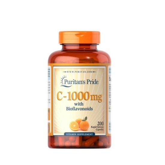 Vitamin C-1000 with Bioflavonoids 200 Caps, Puritans Pride фото