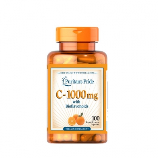 Vitamin C-1000 with Bioflavonoids 100 Caps, Puritans Pride фото