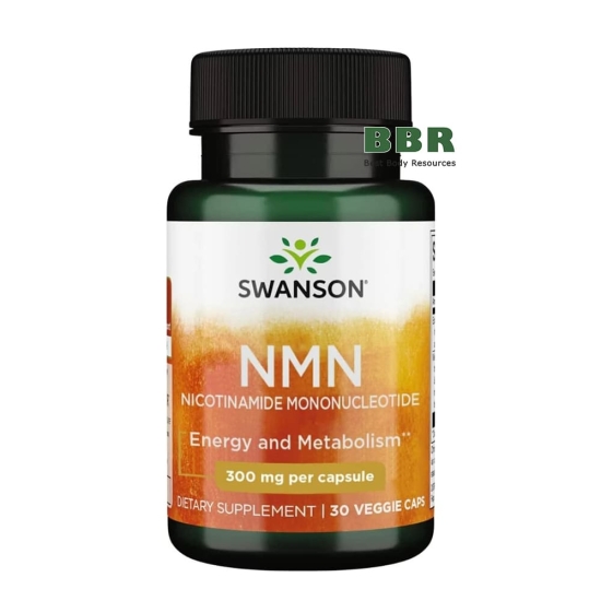 NMN Nicotinamide Mononucleotide 300mg 30 Veg Caps, Swanson фото
