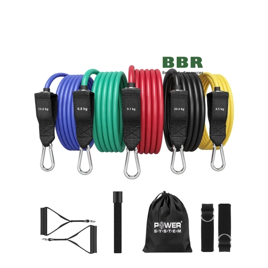 Набор трубчастых эспандеров PS-4099 Total Expander Set 5pcs, Power System фото