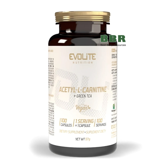 Acetyl-L-Carnitine plus Green Tea 100 Caps, Evolite фото