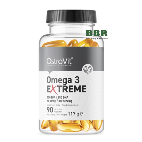 Omega 3 Extreme 90 Softgels, OstroVit фото