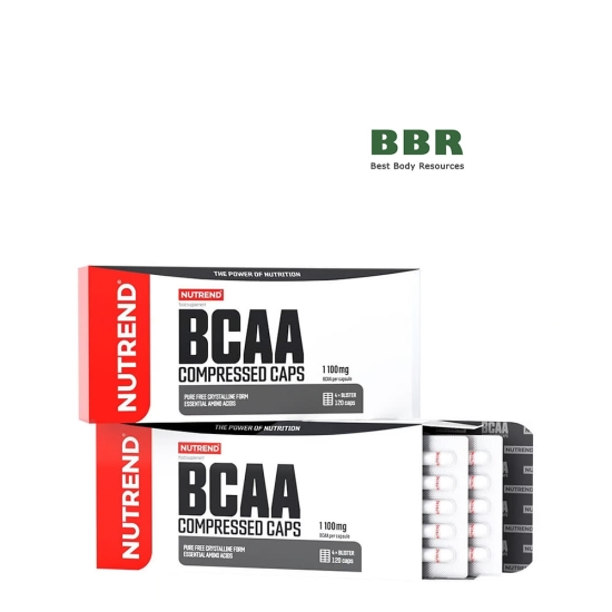 BCAA Compressed 1100mg 120 Caps, NUTREND фото