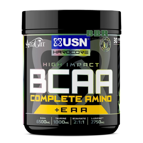 High Impact BCAA Complete Amino 400g, USN картинка High Impact BCAA Complete Amino 400g, USN фото