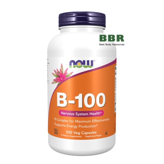 B-100 250 Veg Caps, NOW Foods фото