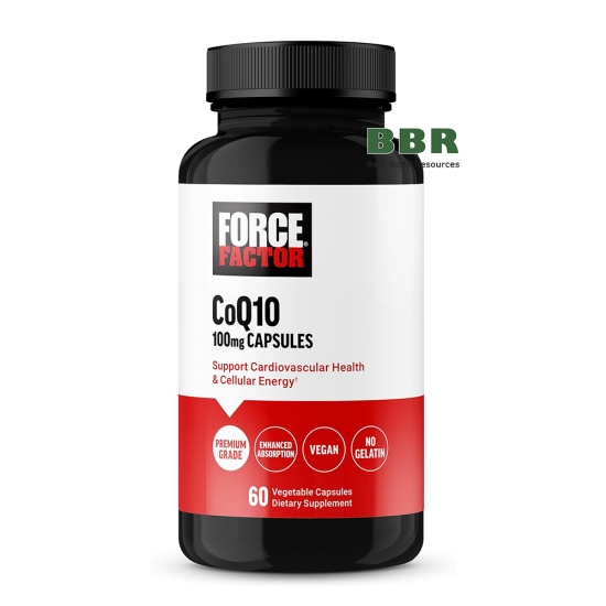 CoQ10 100mg 60 Veg Caps, Force Factor картинка CoQ10 100mg 60 Veg Caps, Force Factor фото