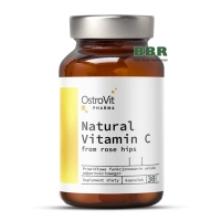 Natural Vitamin C 1000 from Rose Hips 30 Caps, OstroVit Pharma