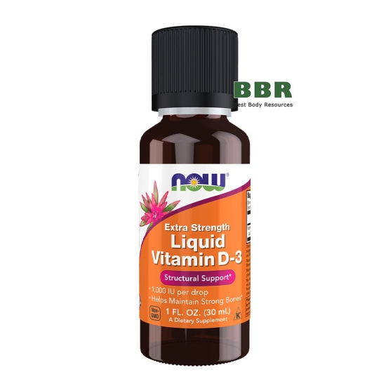 Liquid Vitamin D3 30ml, NOW Foods фото