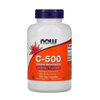 Vitamin C-500 Calcium Ascorbate-C with Bioflavonoids 250 Veg Caps, NOW Foods