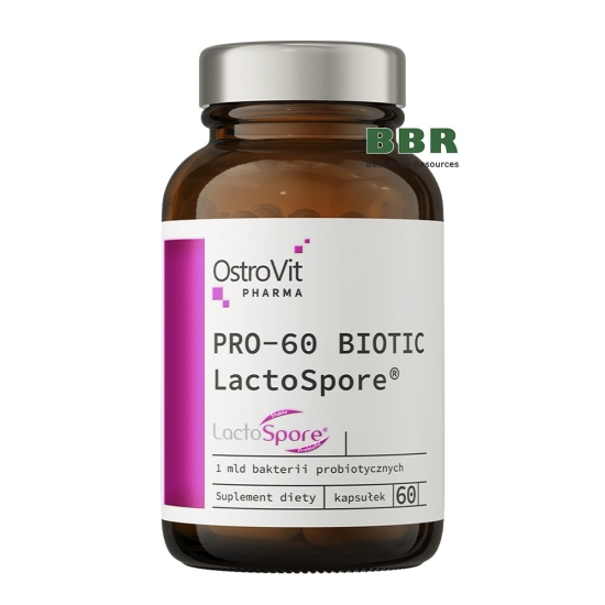Pro-60 Biotic LactoSpore 60 Caps, OstroVit Pharma фото