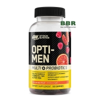 Opti Men Multi plus Probiotics 90 Gummies, Optimum Nutrition