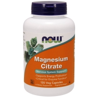 Magnesium Citrate 120 Veg Caps, NOW Foods