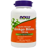 Ginkgo Biloba 120mg 100 Caps, NOW Foods