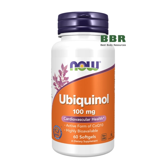 Ubiquinol CoQ10 100mg 60 Softgels, NOW Foods фото