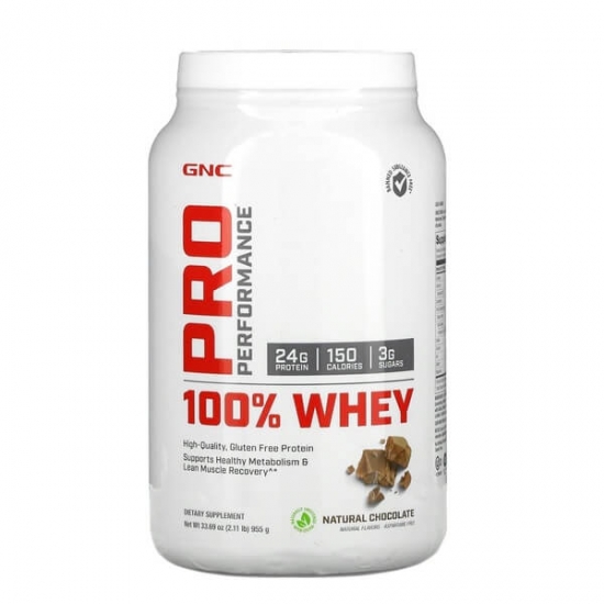 100% Whey PRO Performance 955g, GNC (Natural Chocolate) картинка 100% Whey PRO Performance 955g, GNC (Natural Chocolate) фото