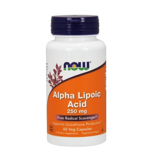 Alpha Lipoic Acid 250mg 60 Veg Caps, NOW Foods фото