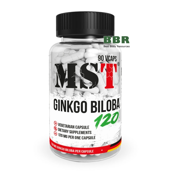 Ginkgo Biloba 120mg 90 Veg Caps, MST фото