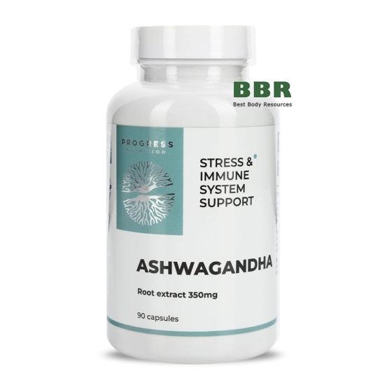 Ashwagandha Root Extract 350mg 90 Caps, Progress Nutrition фото