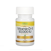 Vitamin D-3 50000 50 Softgels, Super Nutrition