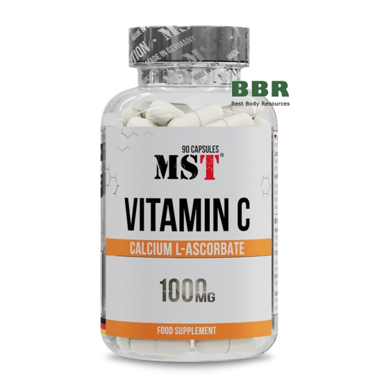 Vitamin C Calcium L-Ascorbate 1000mg 90 Caps, MST фото