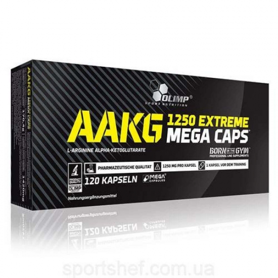AAKG 1250mg Extreme Mega 120caps, Olimp Nutrition картинка AAKG 1250mg Extreme Mega 120caps, Olimp Nutrition фото