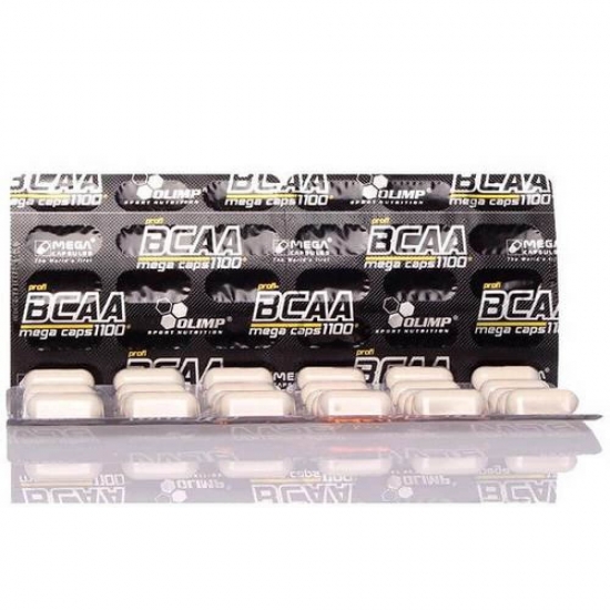 BCAA Mega Caps 1100mg 30caps, Olimp Nutrition картинка BCAA Mega Caps 1100mg 30caps, Olimp Nutrition фото