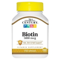 Biotin 5000 mcg 110 caps, 21st Century