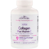 Collagen Plus Vitamin C 180tab, 21st Century